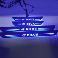 Compatible avec REVO 2015-2021, plaque de seuil de porte en acier inoxydable de haute qualité avec éclairage LED