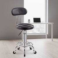 Chaise de bar à base métallique pour mobilier de salle à manger, mobilier commercial, confortable, durable, avec roulettes de qualité supérieure