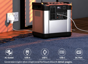 220V công suất lớn ngoài trời cung cấp điện di động tự lái xe du lịch gian hàng cắm trại giường xe tủ lạnh trực tiếp MPPT lưu trữ năng lượng - Product Image 5