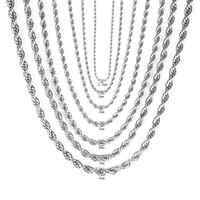 Cadena de Eslabones de Acero Inoxidable de 3-8 mm, Chapada en Oro, Resistente al Deslustre, Personalizada, Unisex, para Fiestas, Collar Elegante