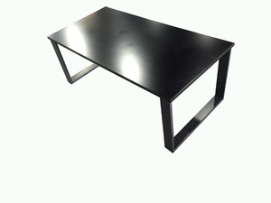 Tavolino moderno con struttura in metallo <span class=keywords><strong>allungabile</strong></span> piano in legno semplice Design europeo per la casa Hotel arredamento <span class=keywords><strong>sala</strong></span> bagno - Product Image 2