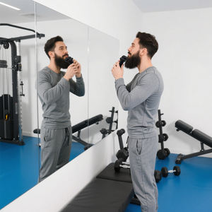 Cepillo Alisador <span class=keywords><strong>de</strong></span> Barba y <span class=keywords><strong>Cabello</strong></span> Inalámbrico Giratorio con Logotipo Personalizado, Cepillo Calentado Inalámbrico Portátil Tipo-C con Cubierta Recargable - Product Image 1