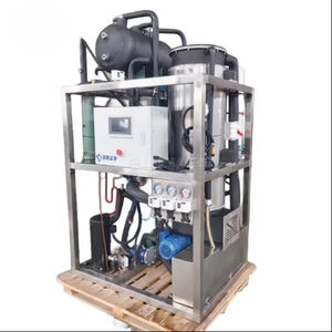 Máquina de Hielo en Tubo de 1 Tonelada, Eficiente, con Compresor y Bomba de <span class=keywords><strong>Agua</strong></span> para Restaurantes, Aplicación Industrial, para Mantener Bebidas Frescas - Product Image 1
