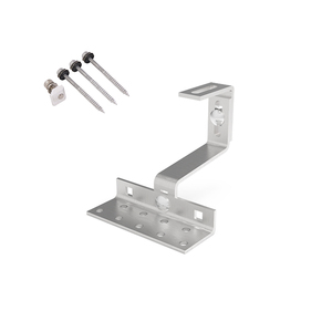 UISOLAR Support de <span class=keywords><strong>panneau</strong></span> <span class=keywords><strong>solaire</strong></span> réglable en acier inoxydable de haute qualité, système de montage <span class=keywords><strong>solaire</strong></span> sur toit facile à installer, crochet pour tuiles solaires - Product Image 2