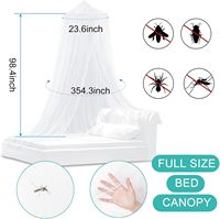 Moustiquaire de lit conique, moustiquaire de plafond pour chambre à coucher, grande surface, anti-moustiques et anti-insectes, décoration de chambre