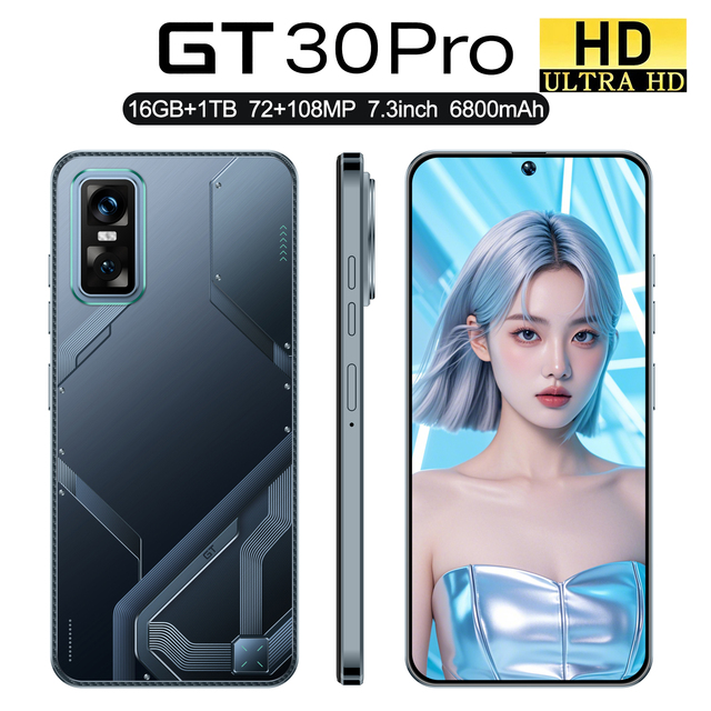 2025 New High Configuration Smart Phone Infinix GT30 Pro Perforated 7.3inch Large-Screen Android Deca Core CDMA Smartphone