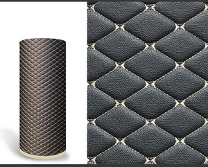 Étanche 3D Texture 0.6 cm Faux Diamant Artificiel Tissu D'ameublement De Voiture Synthétique <span class=keywords><strong>Matelassé</strong></span> Broderie PVC <span class=keywords><strong>Cuir</strong></span> avec Mousse - Product Image 5