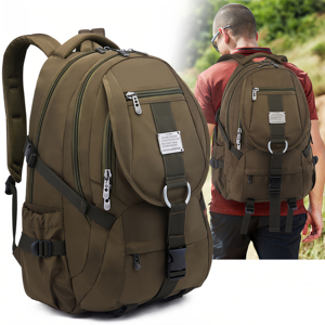 Unisex Nylon Waterproof Business <b>Laptop</b> <b>Backpack</b> with Zipper Closure Multi-Purpose Travel & Outdoor Use Custom Logo Option - Product Image 3
