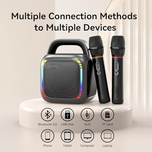 Loa karaoke di động ngoài trời, âm thanh mạnh mẽ, subwoofer 50W, pin 8000mAh, bass mạnh mẽ, loa <span class=keywords><strong>bluetooth</strong></span> không dây tích hợp micro - Product Image 4