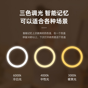 LED Smart Makeup <b>Mirror</b> <b>Square</b> With Light Fill Light For Bedroom Desk Student Dormitory Use - Product Image 4