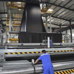 Fabrik Low Moq Kunststoff folien herstellungs maschine Geo membrane Breit folien herstellungs maschine