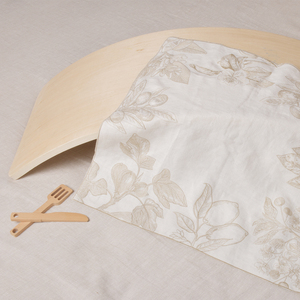 Nhà Máy Giá Chất lượng cao hoa thêu vải lanh tinh khiết Khăn trải bàn Khăn ăn cho bàn ăn & đám cưới - Product Image 2