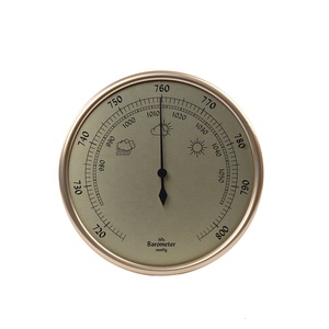 5inch Analog Aneroid AL Antique <strong>Barometer</strong> <strong>Clock</strong> With Weather Sensor - Product Image 3