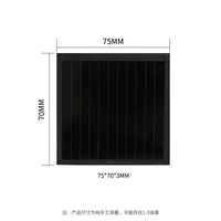 Panneau solaire mural personnalisé en pérovskite 2W avec lumières alimentées et mini panneau solaire pour caméra