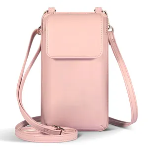 女性用の小さなクロスボディ携帯電話バッグ、クレジットカードスロット付きミニオーバーショルダーハンドバッグ財布