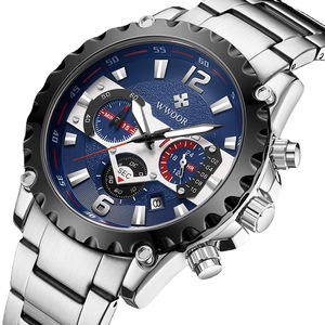 Montre pour <span class=keywords><strong>homme</strong></span>, style business décontracté, quartz, bracelet en acier inoxydable, étanche 30 m - Product Image 5