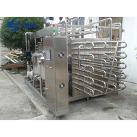 Stérilisateur tubulaire automatique en acier inoxydable UHT, système de stérilisation par plaques et tubes pour lait, jus, boissons BTG7B-16 ISO 9001