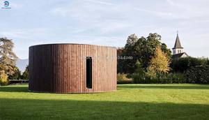 كابينة منحنية مسبقة الصنع إقامة عائلية فاخرة مساحة كبيرة مقاومة للماء سفاري خيمة فندقية مستديرة لـ Airbnb - Product Image 4