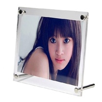 Custom größen 3x4 4x6 5x7 6x8 8x10 11x17 zoll Thick Magnet Transparent Strong Acrylic A4 A5 A6 Magnetic Photo Picture Frames