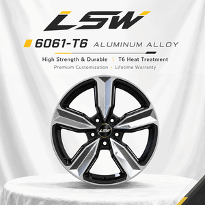 LS8014 LSW Aluminum Polished Multi <b>Spoke</b> <b>Wheel</b> One Piece Cast for Passenger Car Retrofit Upgrade - Product Image 4