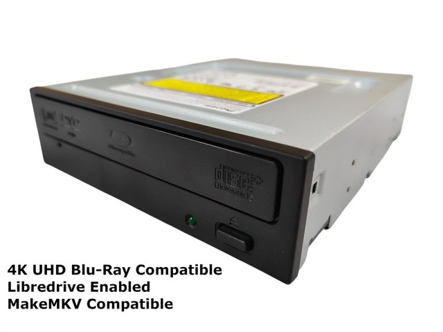 Blu-Ray UHD 4K Writer Burner Libredrive Enabled MakeMKV BDR-212DBK