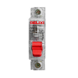Interruptor Automático Delixi DZ47TR Transparente 1P Tipo C 25A 32A 40A 63A 220V Interruptor de Aire Producto de Alto Rendimiento - Product Image 1