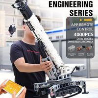 Kit de construction de grues 17002, ensemble de blocs de construction MOC, modèle réduit à l'échelle 1:24 avec moteur et télécommande