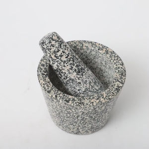 <span class=keywords><strong>Mortar</strong></span> dan Pestle Batu Marmer untuk Menggiling Rempah dan Bumbu, Aman untuk Makanan - Product Image 2