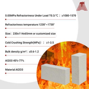 Nhiệm Vụ Nặng Nề Fireclay Gạch Tùy Chỉnh Vật Liệu Hỗn Hợp Mullite Cách Nhiệt Gạch Cho Nhà Máy Xi Măng Rotaries - Product Image 2