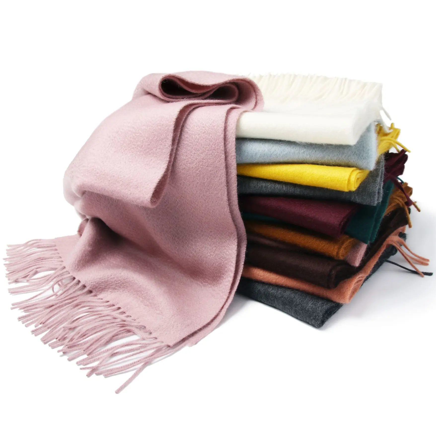 Logo personalizzato inverno donna puro 100% cashmere sciarpe scialli designer lusso lungo nappa pashmina lana stole sciarpa per donna uomo