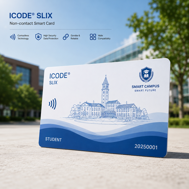 Free Sample ISO/IEC 15693 RFID Card 1024bits Contactless PVC  SLIX Security Smart Card Access Control