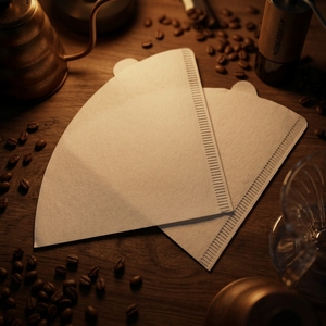 กระดาษกรองกาแฟแบบพกพา รูปตัววี 100 ชิ้น แบบใช้แล้วทิ้ง หรูหรา สไตล์วินเทจ ทำจากเยื่อไม้บริสุทธิ์ เป็นมิตรกับสิ่งแวดล้อม - Product Image 1