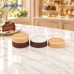 Custom Logo Premium Food Grade Baking Cake <b>Sweets</b> Eco Friendly Cardboard Cheesecake Box Cylinder <b>Packaging</b> Paper Tube - Product Image 1