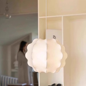 Lámpara colgante de seda de estilo nórdico HFshanks, 40cm, 50cm, 60cm, bombilla E27, forma redonda, para Hotel, casa de huéspedes, estudio, sala de té - Product Image 2