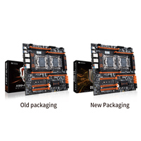 HUANANZHI X99 F8D LGA 2011-3 XEON X99 Motherboard Dual CPU Mendukung LGA 2011-3 E5 V3 V4 DDR4 RECC 256GB M.2 NVME NGFF
