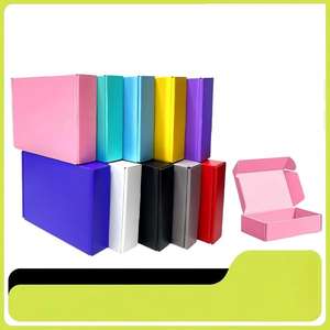 صناديق طائرات فاخرة محمولة زرقاء اللون مصنوعة من مواد معاد تدويرها مع طباعة بارزة وطلاء مطفي/لامع حسب الطلب - Product Image 2