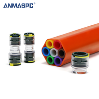 Micro-conduit 7 voies pour câbles à fibres optiques, conduit 7 voies 14/10 HDPE, bloc HDPE, tube HDPE, connecteur de micro-conduit, tube micro-conduit HDPE