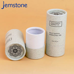 Envase de Cartón Biodegradable con Diseño Personalizado, Hecho con Materiales Reciclados, para Cosméticos, Cuidado de la Piel, Aceites Esenciales, en Forma de Cilindro - Product Image 4