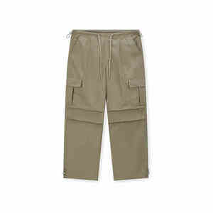 Nuovi <span class=keywords><strong>Pantaloni</strong></span> da Uomo 2025 Multitasche a Doppia Pince Casual Sportivi a Gamba Larga, Modello Largo Stile <span class=keywords><strong>Paracadutista</strong></span> Vintage con Laccio da Lavoro - Product Image 5