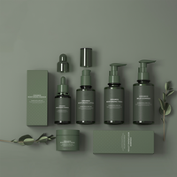 Vente en gros 100ml 150ml 250ml Nettoyant pour soins de la peau Bouteille pour soins de la peau Cosmétiques Ensemble de bouteilles à pompe en mousse plastique de couleur ronde