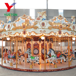 Trung Quốc Nhà Sản Xuất Trẻ Em Rides Thương Mại Công Viên Giải Trí 36 Ghế Sợi Thủy Tinh Vui Vẻ Đi Vòng Ngựa <span class=keywords><strong>Carousel</strong></span> Rides - Product Image 4