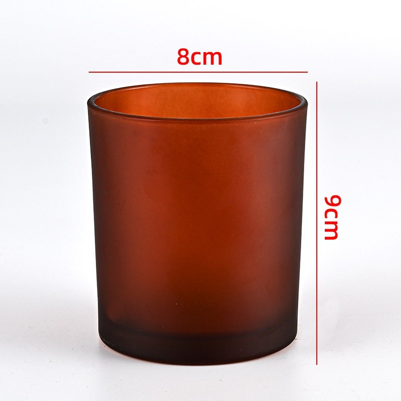 Custom Gift Glass Candle Jar With Wooden Metal Lid For Decoration Gifts