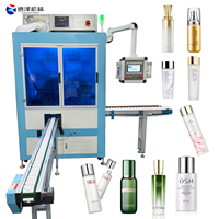 Máquina de Serigrafía Semiautomática de un Solo Color para Tubos de Lápiz Labial y Cilindros de Rímel con Alimentación y Descarga Rápidas