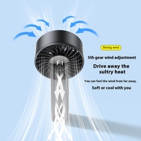 Ventilateurs pliables de plumes rechargeables personnelles de mini ventilateur de jet de Turbo Led mignon Offre Spéciale avec la batterie