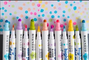 Eye Protection Dot Marker Dual-Tip Large Volume Art Marker Color Highlighter <b>Pens</b> Deep, Warm & <b>Cool</b> - Product Image 3
