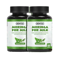 Comprimés de Moringa testés en laboratoire Supplément non enrobé Malunggay Herbal Superfood Vitamines vertes pour adultes Pureté garantie