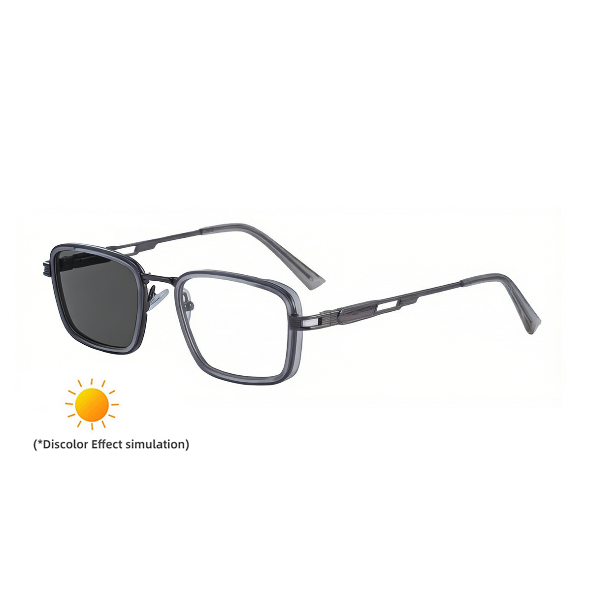 C8 Matte Transparency Gray Gun Metal Turn Gray