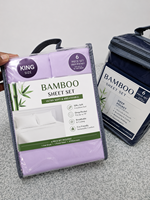 Ensemble de draps de lit en viscose de bambou série 2000, 6 pièces, taille King, ultra-doux et rafraîchissant, avec drap-housse à poches profondes, vente en gros
