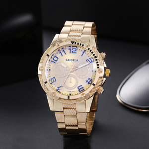 7241 nuovo stile orologi <span class=keywords><strong>uomo</strong></span> <span class=keywords><strong>oro</strong></span> moda uomini Casual in acciaio inossidabile orologi Montre homme - Product Image 1