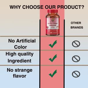 OEM/ODM Hot Sales Apple Cidar <b>Vinegar</b> Gummies for Adults Not for Teenagers Children Herbal Supplements Product - Product Image 4